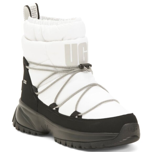 NEW UGG Yose Puffer Mid Waterproof Boots white for women 764mn - Picture 2 of 8